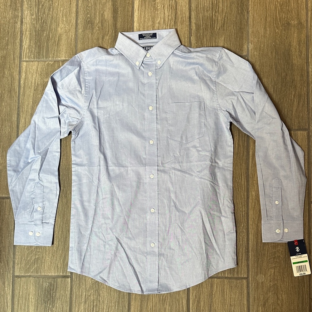 Boys Izod Light Blue Dress Shirt, NWT, Size 14/16